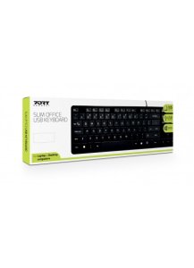 Port Designs 900752-FR keyboard Office USB AZERTY French Black