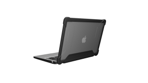 MAXCases Extreme Shell-L for MacBook Air 13.6″ (2022 M2) & MacBook Air 13.6 M3 (A3113) & MacBook Air 13.6″ M4 (2025) (Black/Clear)