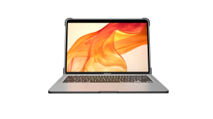MAXCases Extreme Shell-L for MacBook Air 13.6" (2022 M2) & MacBook Air 13.6 M3 (A3113) & MacBook Air 13.6" M4 (2025) (Black/Clear)
