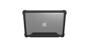 MAXCases Extreme Shell-L for MacBook Air 13.6" (2022 M2) & MacBook Air 13.6 M3 (A3113) & MacBook Air 13.6" M4 (2025) (Black/Clear)