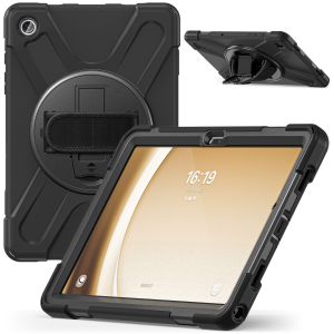 MAXCases Shield Case for iPad 10th (10.9") & 11th Gen (A16 11") (Black) with Shoulder Strap & Hand Strap & Stylus Holder
