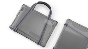MAXCases Extreme Shell-F3 Slide Case for Lenovo 300e/100e and 300w/100w G4 Chromebook 11″ (ver 82W0/82W1 for 100e) (NOT 83G) (Gray/Clear)
