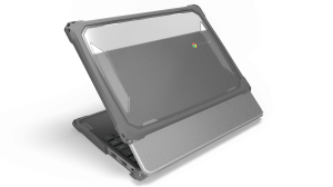 MAXCases Extreme Shell-F3 Slide Case for Lenovo 300e/100e and 300w/100w G4 Chromebook 11" (ver 82W0/82W1 for 100e) (NOT 83G) (Gray/Clear)