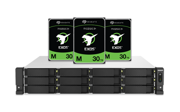 QNAP TS-h1887XU-RP-E2336-32G 360TB (Seagate Exos) 18-Bay 2U rackmount NAS Intel