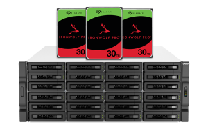 QNAP TS-h3087XU-RP-E2378-64G 720TB (Seagate IronWolf Pro) 30-Bay 4U rackmount NAS Intel