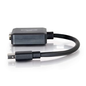 C2G 8in Mini DisplayPortTM Male to VGA Female Active Adapter Converter - Black