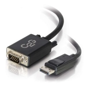 C2G 6ft (1.8m) DisplayPortTM Male to VGA Male Active Adapter Cable - Black