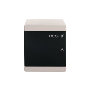 Compucharge Eco-10 - Storage & charging cabinet for up to 10 iPads or tablets. Includes wall fitting and 2 user keys with combination lock modification.
