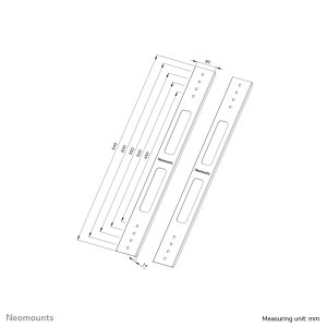 Neomounts AWL-250BL16 VESA extension kit