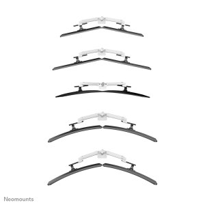 Neomounts DS65S-950WH2 Monitor arm 24-34" - gas spring - Topfix - multi-adjustable - 180°-stop