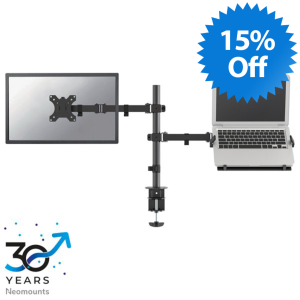 Neomounts FPMA-D550NOTEBOOK Monitor arm with laptop holder 10-32″