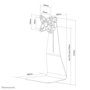 Neomounts FPMA-D800 Monitor stand 10-27"