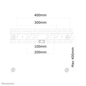 Neomounts LED-W040 TV mount wall 23-52" - ultra-flat