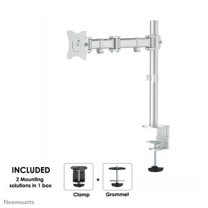 Neomounts NM-D135SILVER Monitor arm 10-30"