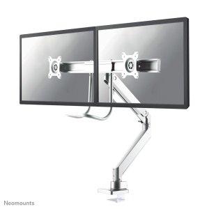 Neomounts NM-D775DXWHITE Monitor arm 10-32″ - gas spring - Topfix - 180°-stop