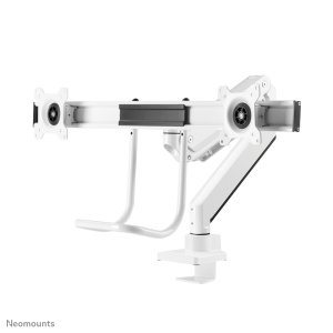 Neomounts NM-D775DXWHITE Monitor arm 10-32" - gas spring - Topfix - 180°-stop