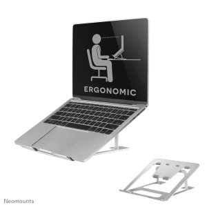 Neomounts NSLS085SILVER Laptop stand 10-17″ - foldable - compact - universal