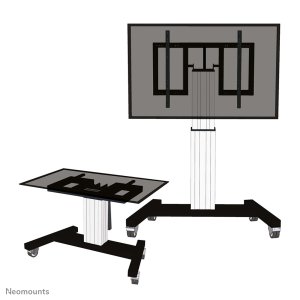 Neomounts PLASMA-M2500TSILVER TV trolley 42-100″ - motorised - table tilt function
