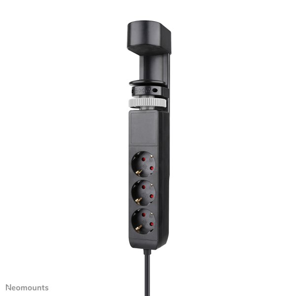 Neomounts DS22-840BL6 Desk socket with clamp and USB-C and USB-A ports - Quick charge