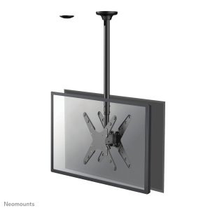 Neomounts FPMA-C340DBLACK Dual monitor/TV mount ceiling 32-75″ - h 106-156 cm