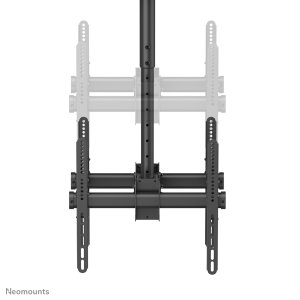 Neomounts NM-C440DBLACK Dual monitor/TV mount ceiling 32-60" - h 56-91 cm