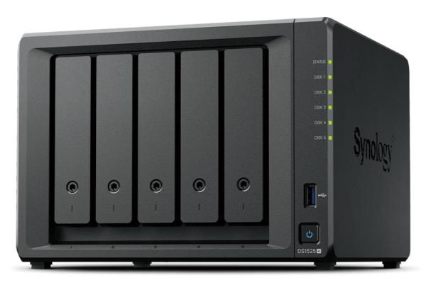 Synology DiskStation DS1525+ NAS/storage server Ryzen Embedded V1500B 8 GB DDR4 0 TB Black