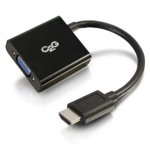 C2G 80500 video cable adapter 0.2 m HDMI VGA (D-Sub) Black C2G 80500 video cable adapter 0.2 m HDMI VGA (D-Sub) Black