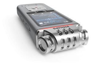 Philips DVT4115 Digital Voice Tracer Flash card Chrome, Silver