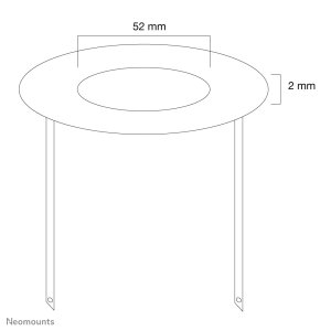 Neomounts FPMA-CRS5 Ceiling cover - diam. 52 mm