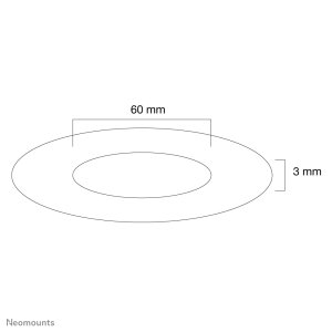 Neomounts FPMA-CRS6 Ceiling cover - diam. 60 mm