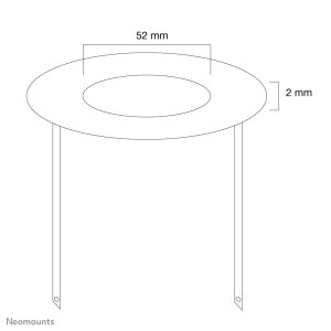Neomounts FPMA-CRW5 Ceiling cover - diam. 52 mm