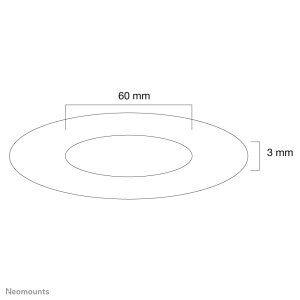 Neomounts FPMA-CRW6 Ceiling cover - diam. 60 mm