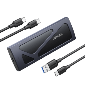 Ugreen 15512 storage drive enclosure SSD enclosure Black, Grey M.2