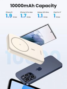 Ugreen 25208 power bank 10000 mAh Wireless charging Beige