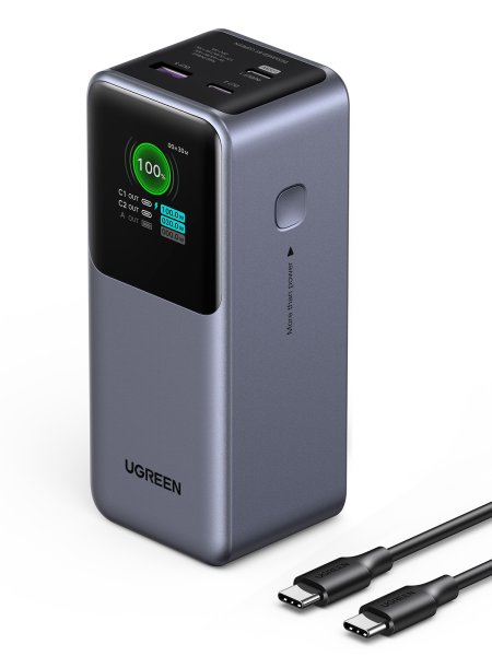 Ugreen 20000mAh 130W Fast Charging Powerbank Lithium Grey