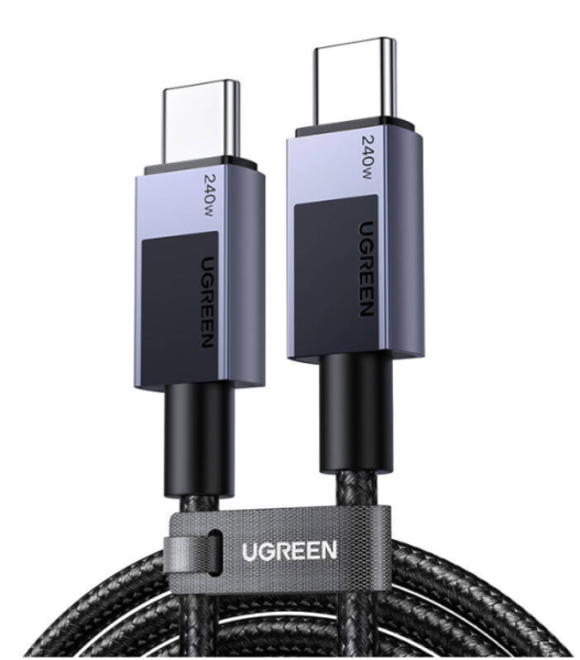 Ugreen 45068 USB cable 2 m USB C 0.48 Gbit/s 240 W Black, Grey