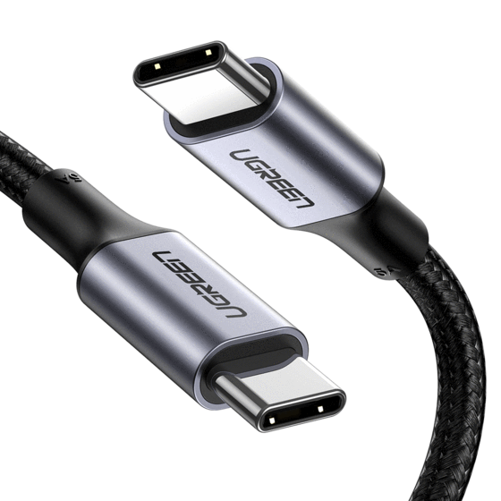 Ugreen 70427 USB cable USB 2.0 1 m USB C Black, Silver