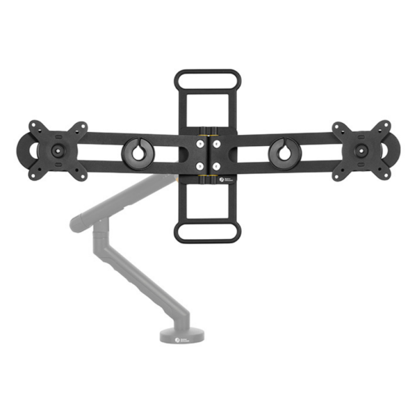 BakkerElkhuizen BE Universal Crossbar, Two screens with just one monitor arm.