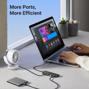 Ugreen USB 3.0 4-PORT HUB USB-A TO 4XUSB Docking USB 3.2 Gen 1 (3.1 Gen 1) Type-A