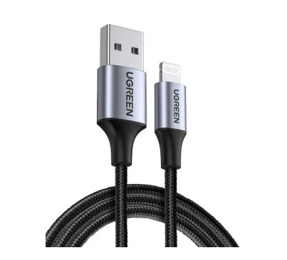 Ugreen UG-60156 1 m Black, Silver