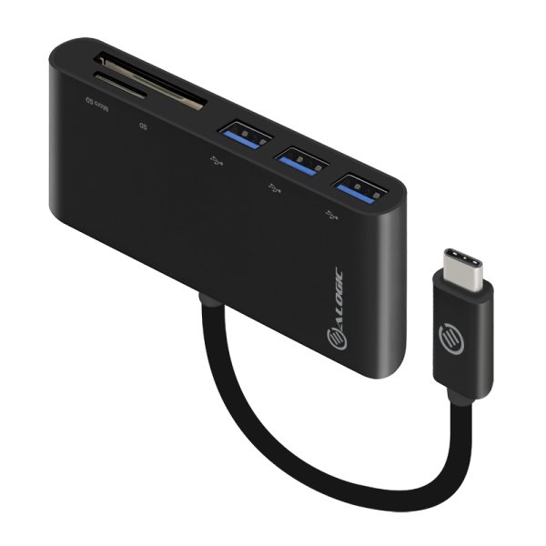 ALOGIC USB-C to Multi Card Reader & 3 Port USB Hub