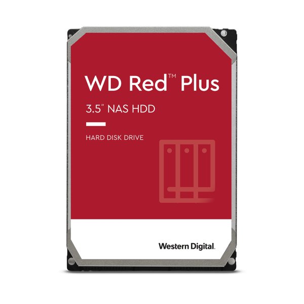 Western Digital Red Plus internal hard drive 12 TB 7200 RPM 3.5" Serial ATA III