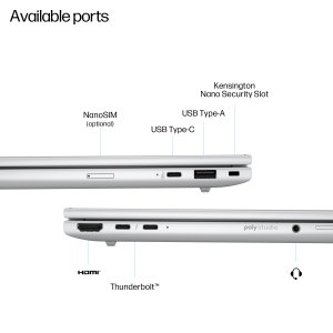 HP EliteBook 8 G1i AI Intel Core Ultra 5 225U Laptop 35.6 cm (14″) WUXGA 16 GB DDR5-SDRAM 512 GB SSD Wi-Fi 6E (802.11ax) Windows 11 Pro AI PC Silver