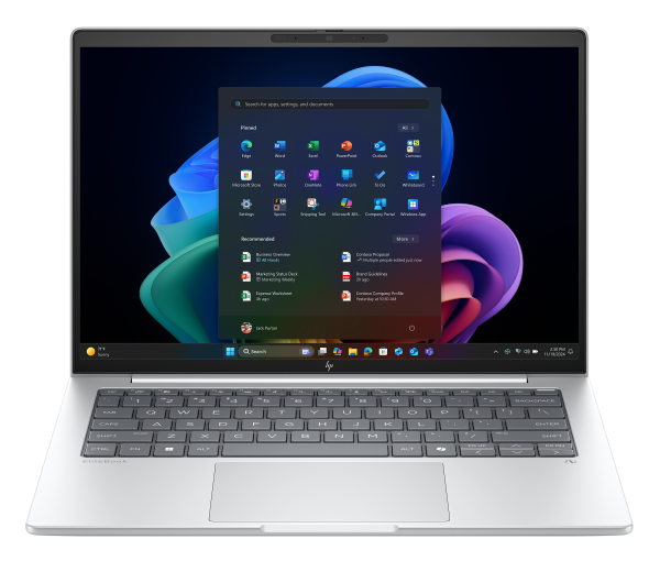 HP EliteBook 8 G1a Next Gen AI PC Wolf Pro Security Edition Copilot+ PC AMD Ryzen™ AI 7 350 Laptop 35.6 cm (14") WUXGA 24 GB DDR5-SDRAM 512 GB SSD Wi-Fi 6E (802.11ax) Windows 11 Pro Silver