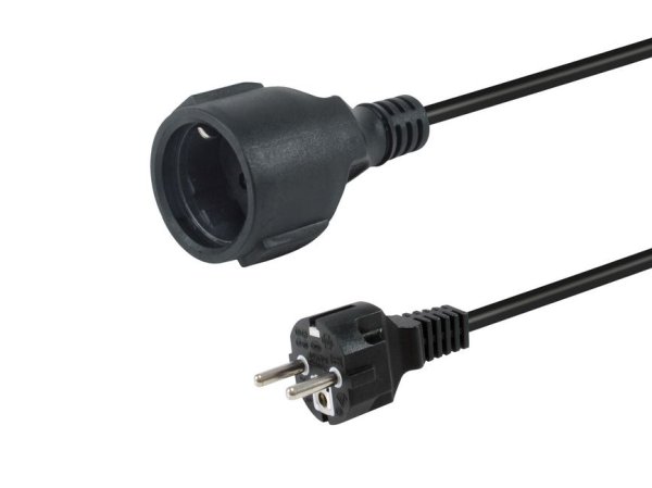 Equip 112183 power cable Black 10 m CEE7/7 CEE7/3