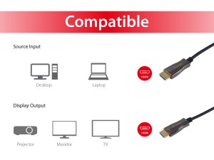 Equip HDMI 2.0 Active Optical Cable, 10m, 4K/60Hz