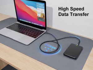 Equip USB-C to C Active Optical Cable, 7.5m, PD 60W, 4K/60Hz, 10Gbps, Video + Data + PD
