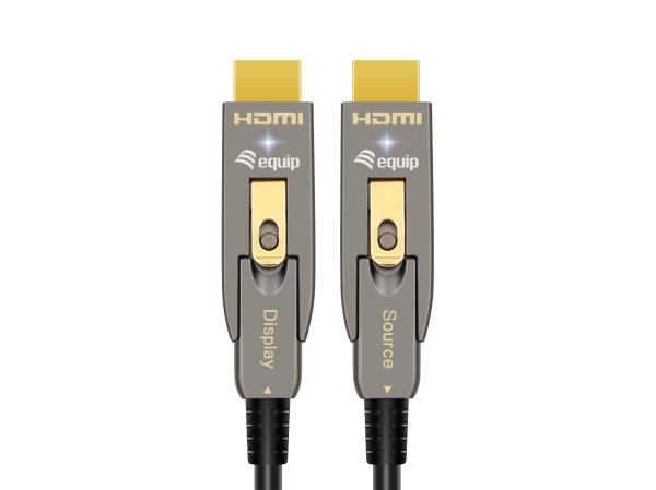 Equip HDMI 2.1 Detachable Type D + A Active Optical Cable, 10m, 8K/60Hz