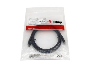 Equip USB 3.2 Gen 1 C to C cable, 0.5m, PD 60W, 5Gbps, Black