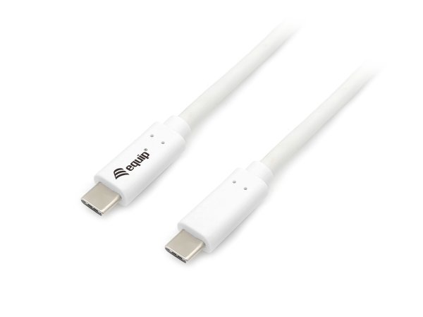Equip USB 3.2 Gen 1 C to C Cable, 0.5m, PD 60W, 5Gbps, White